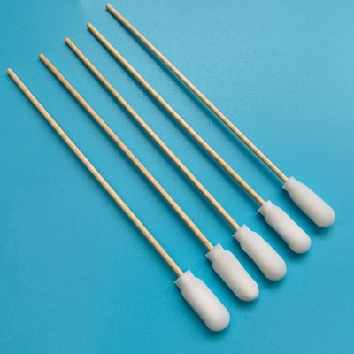 720 Applicatori con tampone di cotone con copertura in schiuma e bastoncino di legno biodegradabile - Tampone di pulizia di precisione per laboratori