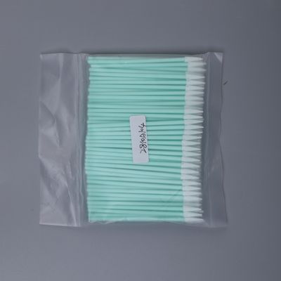 Swab di poliestere a punta tagliente per l'elettronica Lenti ottiche Pcb Tastiera di pulizia di lacune Alto assorbimento 75mm