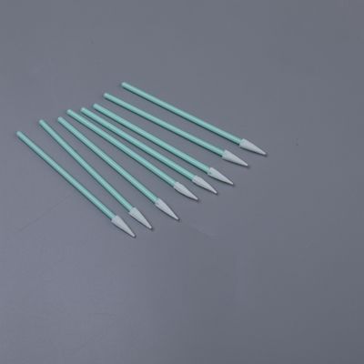 Swab di poliestere a punta tagliente per l'elettronica Lenti ottiche Pcb Tastiera di pulizia di lacune Alto assorbimento 75mm