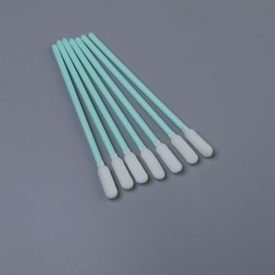 6mm Spuma Rotonda Punta Swab pulizia Con robusto manico verde Lint Libero Applicatore di pulizia di precisione Lunghezza 100mm