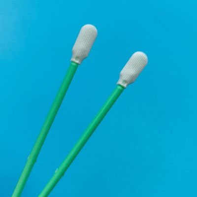 Testa di pagaia senza lingotti ESD Swab in camera pulita Swab ottico di pulizia in poliestere con doppia testa