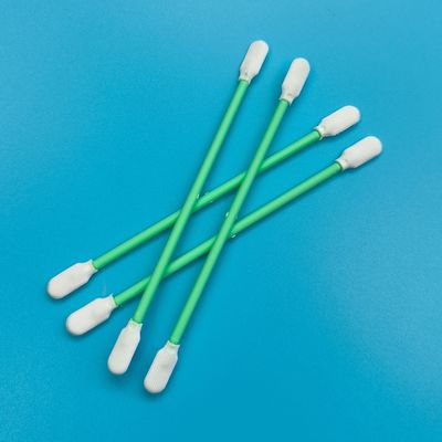 Testa di pagaia senza lingotti ESD Swab in camera pulita Swab ottico di pulizia in poliestere con doppia testa