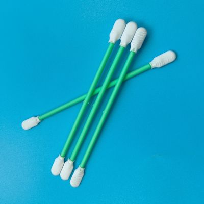 Testa di pagaia senza lingotti ESD Swab in camera pulita Swab ottico di pulizia in poliestere con doppia testa