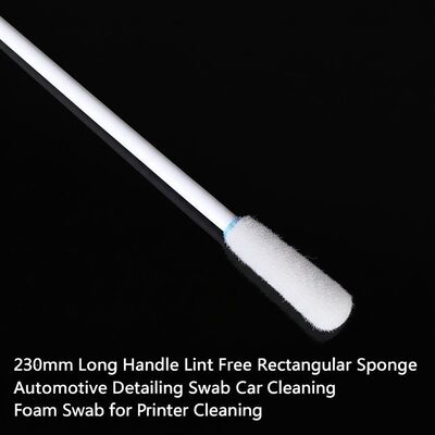 230mm Manico lungo Lint libero Spugna rettangolare Automotive Swab dettagliato Auto pulizia Swab di schiuma per la pulizia della stampante