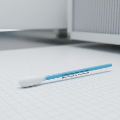 Swab di schiuma in camera pulita privo di polvere con punta a micro punta per la pulizia elettronica Lunghezza 76 mm