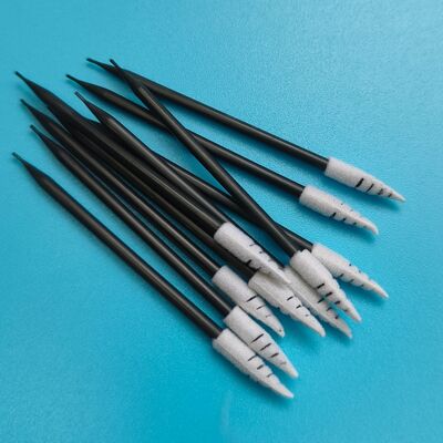 751 Lint Free Black Handle Spirale Pointed Car Cleaning Dettagliato Swab Spuma Tip Cleanroom Swab per la pulizia di cuffie