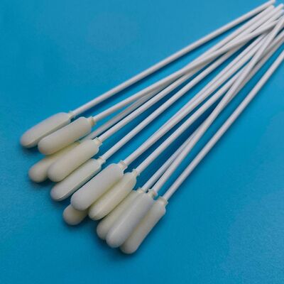 14cm Disposable Long PP Stick Big Foam Tip Oral Swab Sterile Collezione di campioni Swab Test influenza Swab campionamento