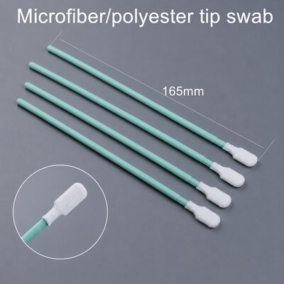 TX761 Swab di poliestere in camera pulita con punta senza lingotti e maniglia PP resistente per la pulizia di PCB e lenti ottiche 6.6 pollici 100pcs