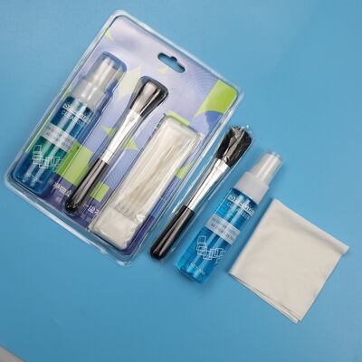 4 in 1 Pulizzatore portatile di schermo Lenti pulizie di microfibra asciugamani Soft Brush Kit di pulizia schermo Kit di pulizia di lenti Kit di pulizia laptop Kit di pulizia