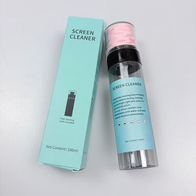 Spray detergente per schermi con salviette in microfibra - Sicuro per lenti ed elementi elettronici nei formati 30/60/80/100/120 ml