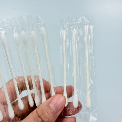Baccelli di cotone avvolti individualmente - doppi capelli rotondi e appuntiti per il trucco, la pulizia delle fessure delle unghie e l'uso quotidiano
