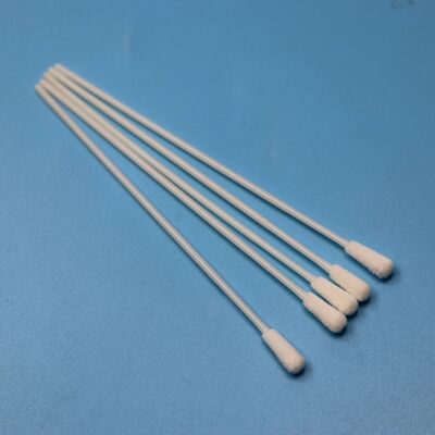 145 mm ABS Stick Flocked Nylon Sterile Swab Test influenzale campionamento di campionamento di campionamento orale raccolta di campioni di campionamento senza punto di rottura