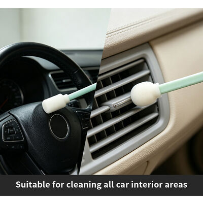 Kit di tamponi in schiuma per pulizia di precisione portatile Kit di tamponi per dettagli Kit di pulizia per auto con spazzola in spugna
