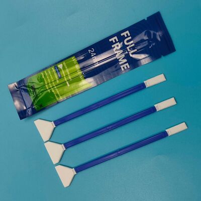 Swab di microfibra a forma di V 24 mm avvolto individualmente doppio terminale Swab di pulizia della fotocamera Swab full frame Sensor Swab Swab dettagliato