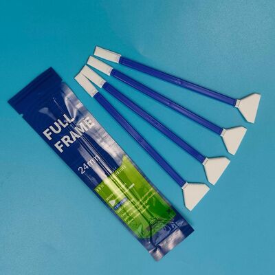 Swab di microfibra a forma di V 24 mm avvolto individualmente doppio terminale Swab di pulizia della fotocamera Swab full frame Sensor Swab Swab dettagliato