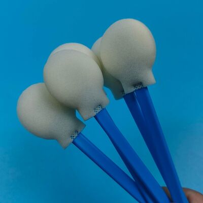 Applicatore di tampone circolare in schiuma con punta in spugna rotonda usa e getta da 28 mm per la cura della pelle
