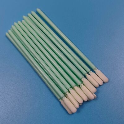 TX709 Tampone di spugna per pulizia di precisione in stick verde in PP Tampone per pulizia con punta in schiuma per camera bianca Tampone per pulizia di componenti elettronici