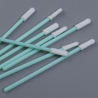 70 mm Swab di poliestere a testa piccola - punta ultra-sottile da 2 mm - per fluido PCB, pasta di saldatura, pin di connettore e slot per sensori - 100 pezzi