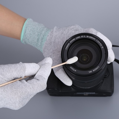 Tamponi di pulizia della schiuma da 154 millimetri, testa di legno della stampante dei tamponi di cotone del bastone di DSLR