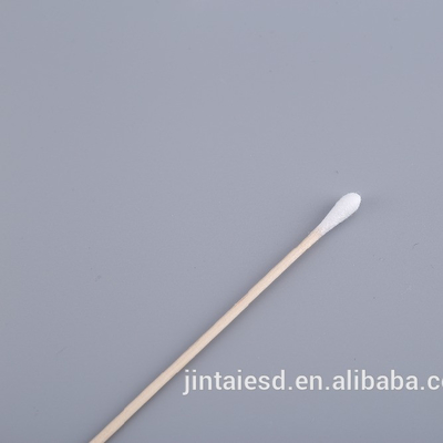 Tamponi di cotone lunghi di legno del bastone di disposizione, tamponi di cotone medicati sterili