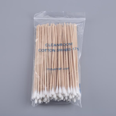 Tamponi di cotone di legno del bastone della famiglia, 100 pc/tamponi cotone cosmetici della borsa