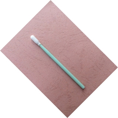 Il micro bastone dei tamponi di cotone di TX743B, tessuto tampona il bastone verde capo di bianco