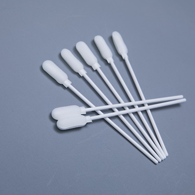 Punta sterile bianca della spugna dei bastoni della plastica dei tamponi di cotone lunghezza della testa da 18,5 millimetri