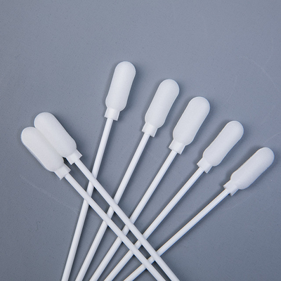 Punta sterile bianca della spugna dei bastoni della plastica dei tamponi di cotone lunghezza della testa da 18,5 millimetri