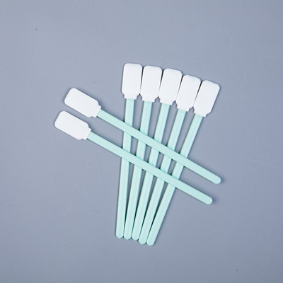 Microfiber rettangolare tampona il bastone verde dei pp, tamponi sterili di pulizia per le stampanti