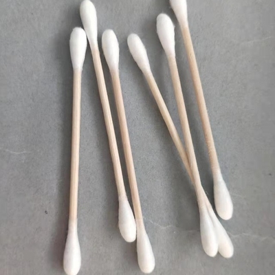 Tampone di bambù di legno eliminabile dei germogli del cotone 100pcs