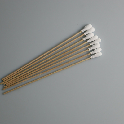 Tampone senza filaccia del locale senza polvere del cotone della testa 150mm del poliestere del tampone medico del germoglio