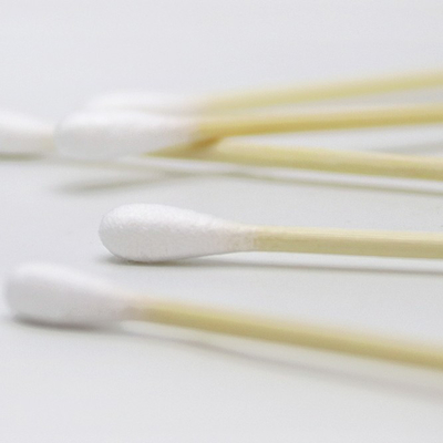 Germogli di bambù 75mm biodegradabili del cotone delle doppie teste
