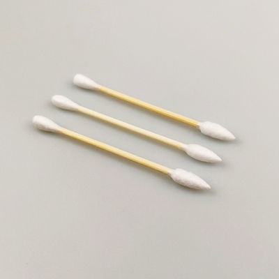 Orecchio che pulisce i germogli biodegradabili del cotone di 75mm di 3"
