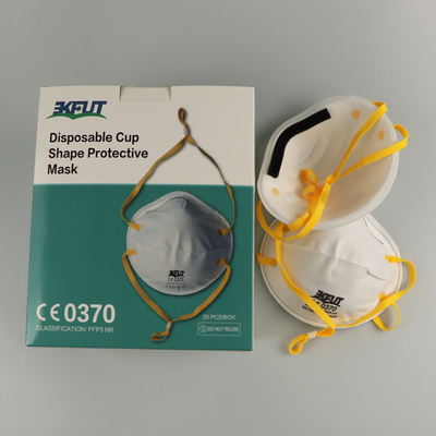 Maschera di protezione eliminabile di progettazione bianca 3D FFP3 con le fasce