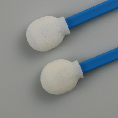 Bastone blu dei tamponi senza filaccia eliminabili capi rotondi della spugna della lecca-lecca