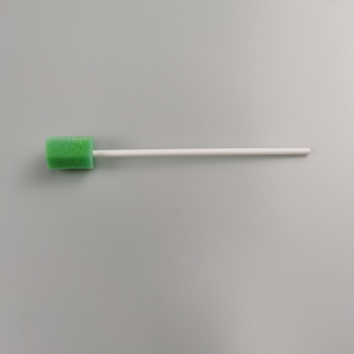 Tamponi per l'igiene orale con codice colore confezionati singolarmente, punte in spugna rotonda a forma di fiore, verde/rosa, per uso medico e domestico, certificato SGS