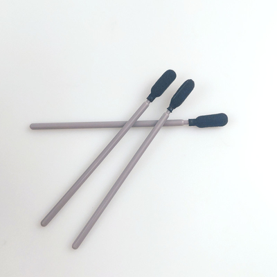 La testa rotonda nera della spugna spuma tamponi di pulizia con Grey Handle