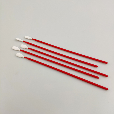 Tampone di pulizia del poliestere senza filaccia con la lente ottica della pagaia del laboratorio flessibile di pulizia