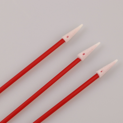 l'industriale 100pcs usa i pp rossi attacca la pulizia della cuffia avricolare di Mini Pointed Foam Swab For