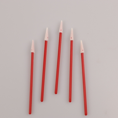 l'industriale 100pcs usa i pp rossi attacca la pulizia della cuffia avricolare di Mini Pointed Foam Swab For