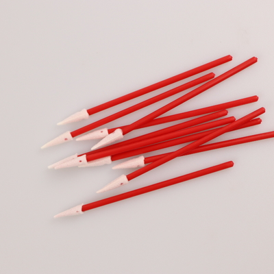 l'industriale 100pcs usa i pp rossi attacca la pulizia della cuffia avricolare di Mini Pointed Foam Swab For
