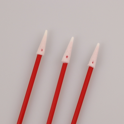 l'industriale 100pcs usa i pp rossi attacca la pulizia della cuffia avricolare di Mini Pointed Foam Swab For