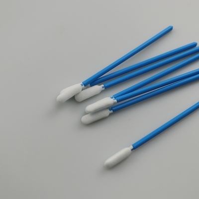 la pulizia industriale senza filaccia della schiuma di 93mm tampona la maniglia blu dei bastoni
