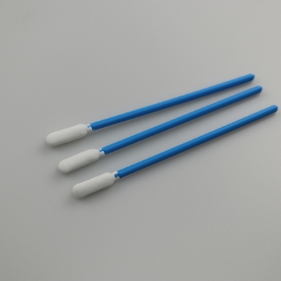 la pulizia industriale senza filaccia della schiuma di 93mm tampona la maniglia blu dei bastoni