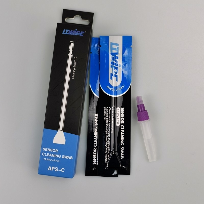 Swabs per la pulizia dei sensori blu senza lingotti per la manutenzione dei sensori della fotocamera