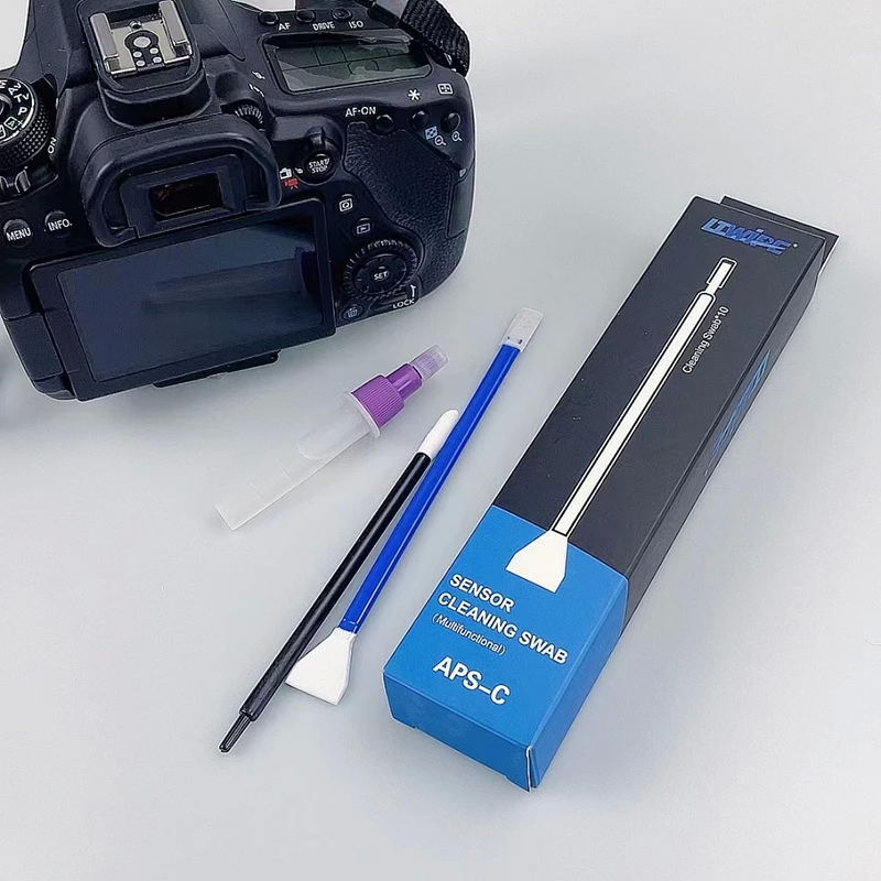 Swab di pulizia senza sensori morbidi per apparecchiature fotografiche Microfibra assorbente a forma di V imballato individualmente