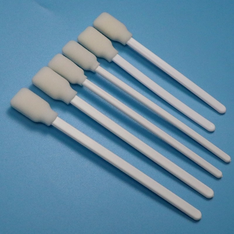 106 mm Adesivo bianco in PP rettangolare Spugna Swab per la pelle Antisettico Spuma Medica Swab Applicatore