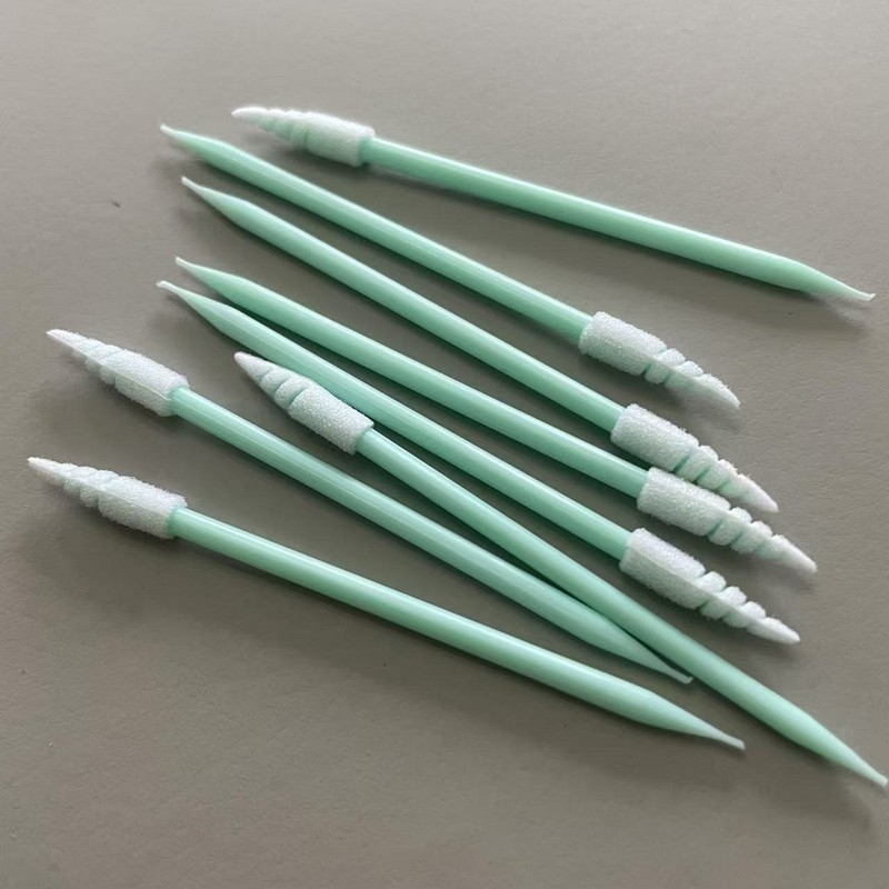 TX751 Spirale schiuma Swab punta per slot Gap Polvere rimuovere piccolo bastone applicativo