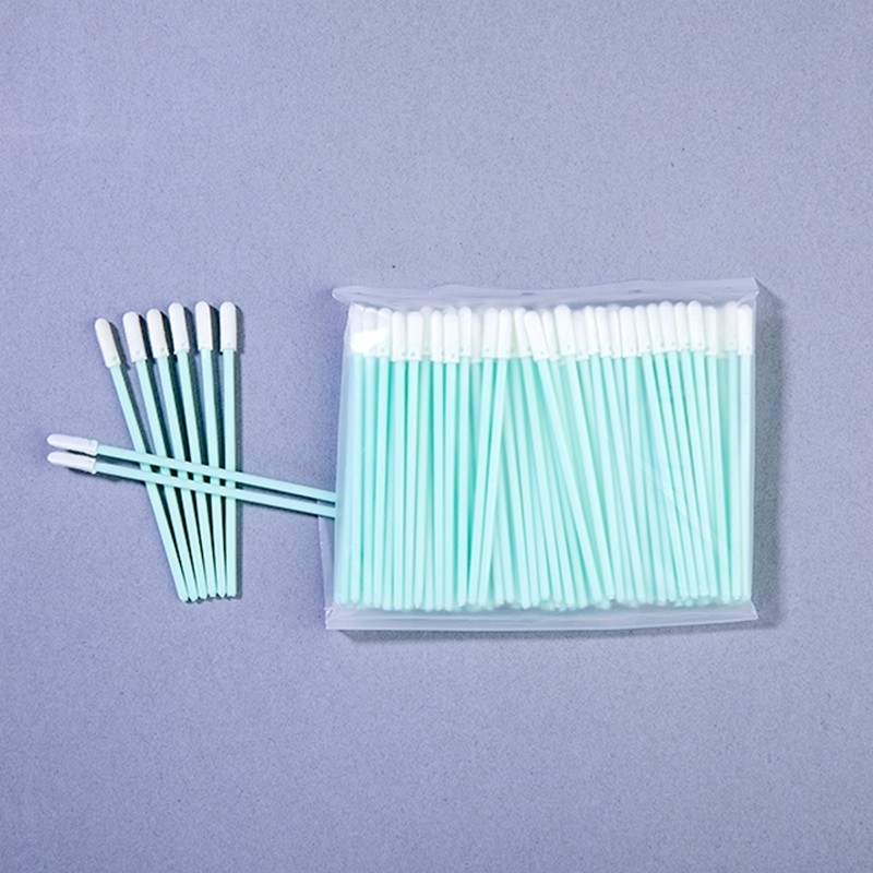 Strumenti per la pulizia a micro scanalatura di tipo 76 mm Swabs a punta di schiuma con maniglia PP robusta