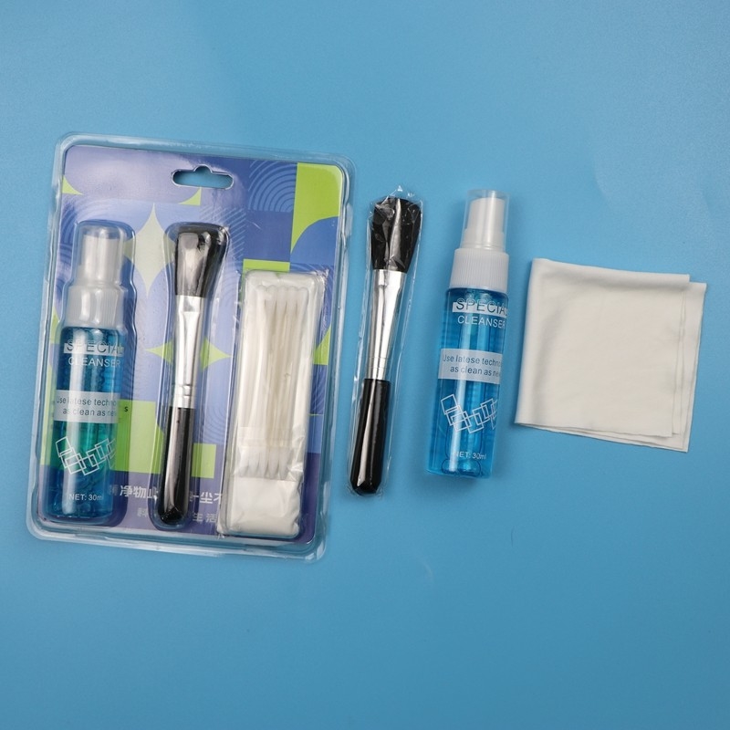 Kit di pulizia per la camera in microfibra 3 in 1 con liquido